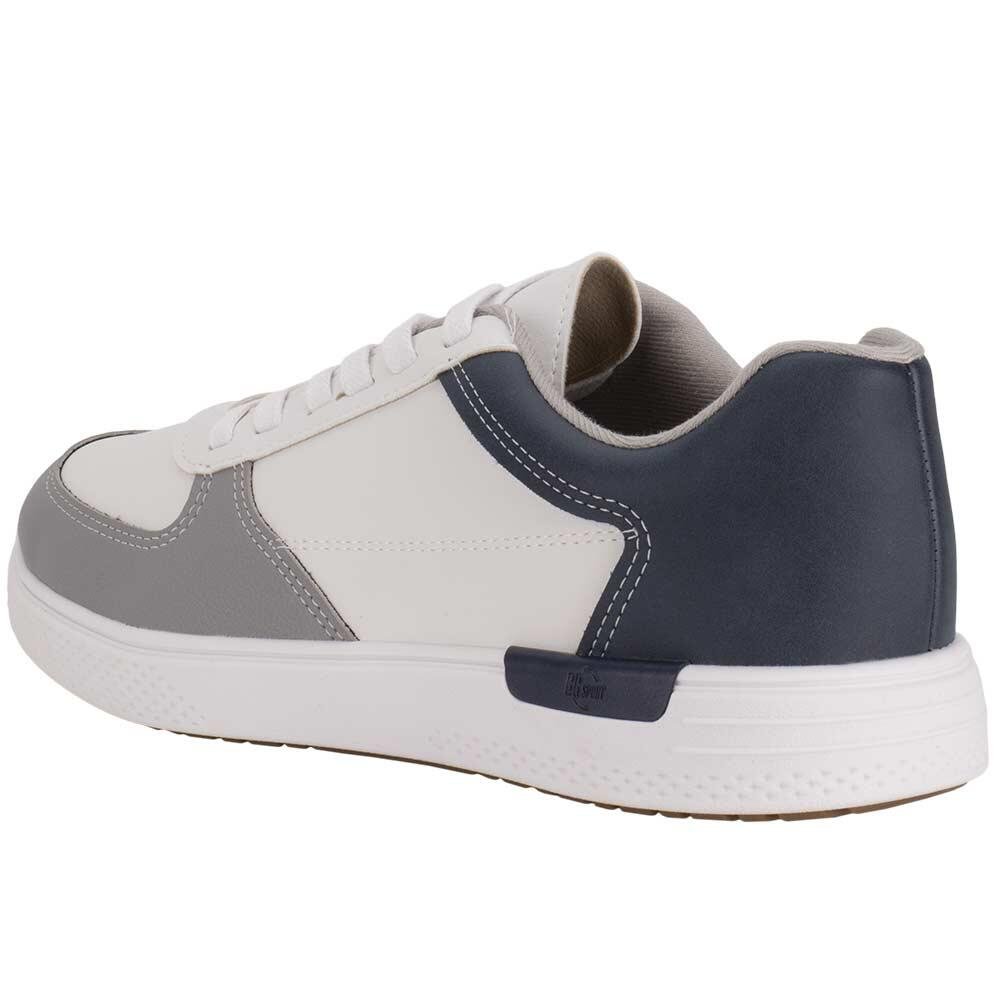 TÊNIS MASCULINO CASUAL BRSPORT 2270113 Branco/Cinza 3