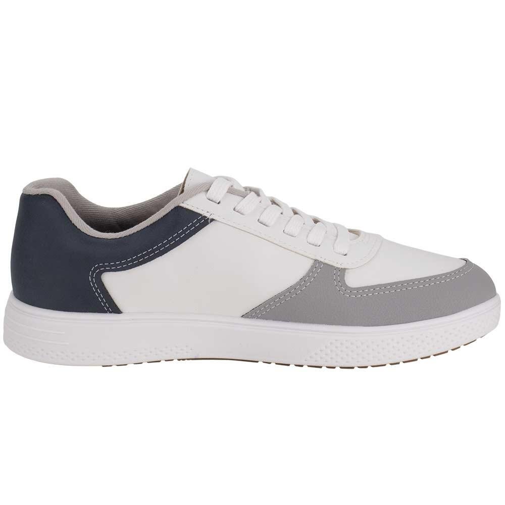 TÊNIS MASCULINO CASUAL BRSPORT 2270113 Branco/Cinza 5