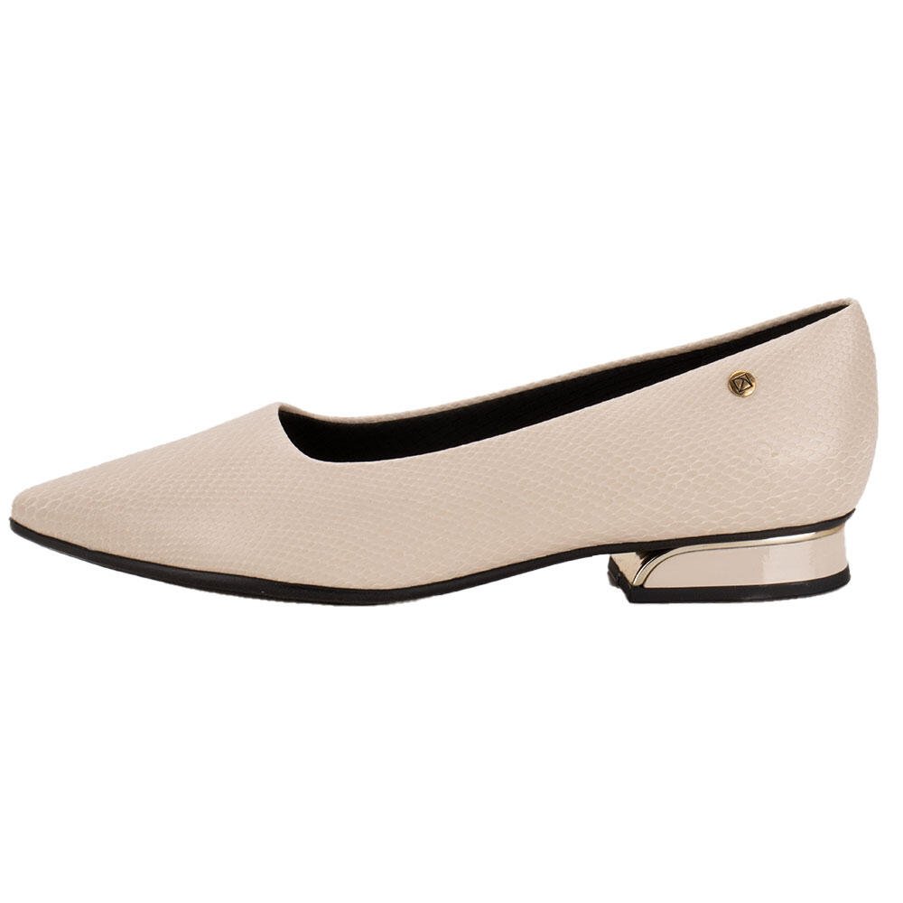 SAPATO FEMININO SALTO GROSSO PICCADILLY 279004  Marfim 2