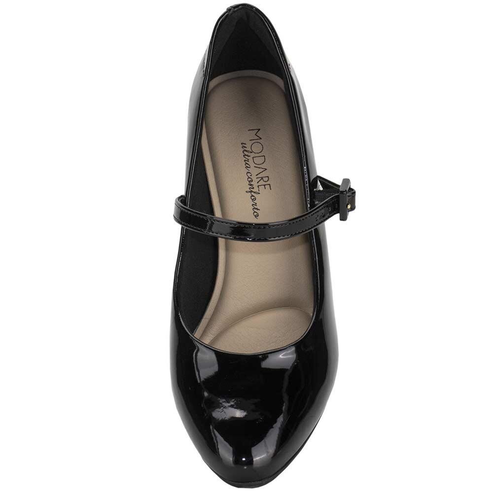 SAPATO FEMININO SALTO GROSSO MODARE 7377118  Preto 5