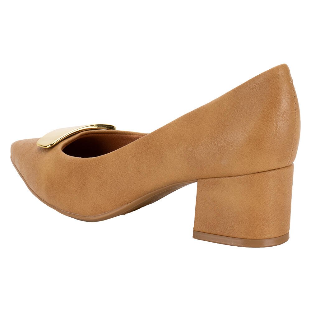 SAPATO FEMININO SALTO GROSSO VIZZANO 1220377  Marrom 3