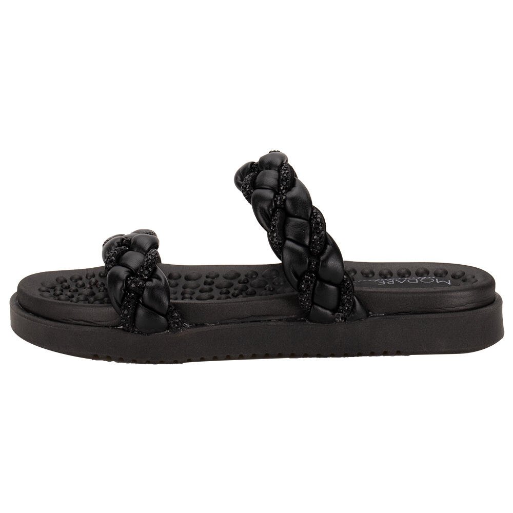 TAMANCO FEMININO FLAT MODARE 7178118  Preto 2