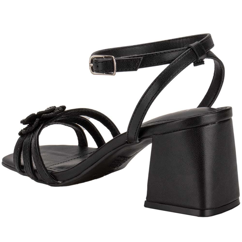 SANDÁLIA FEMININA SALTO GROSSO VIA MARTE 100004 Preto 3