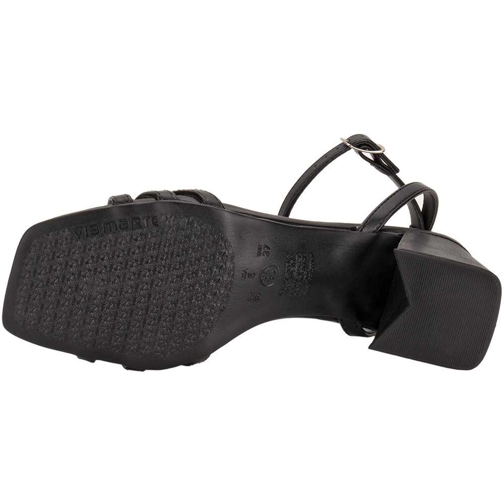 SANDÁLIA FEMININA SALTO GROSSO VIA MARTE 100004 Preto 4