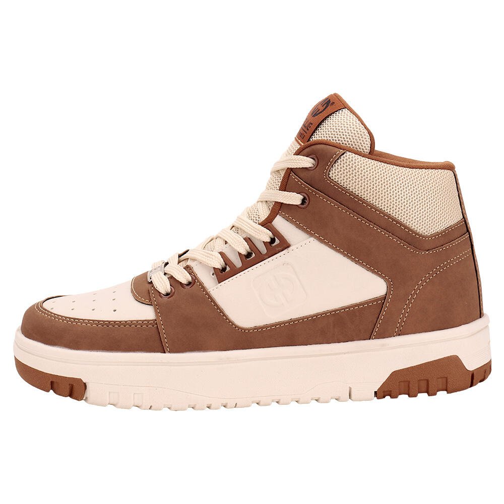 TÊNIS MASCULINO CANO ALTO RIO OLLIE 417 Café/Bege 2