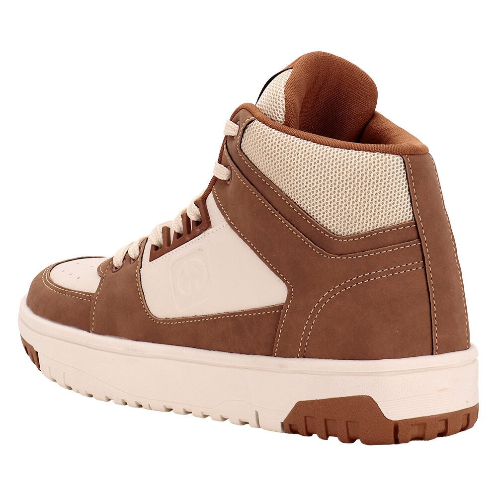 TÊNIS MASCULINO CANO ALTO RIO OLLIE 417 Café/Bege 3