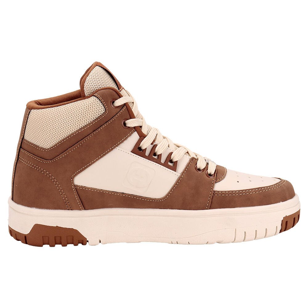 TÊNIS MASCULINO CANO ALTO RIO OLLIE 417 Café/Bege 4