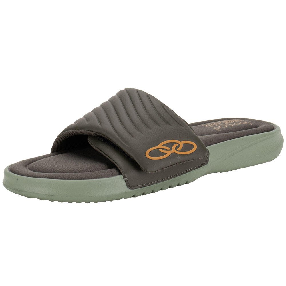 CHINELO MASCULINO SLIDE MELBOURNE 2 OLYMPIKUS 54107376 Oliva 1