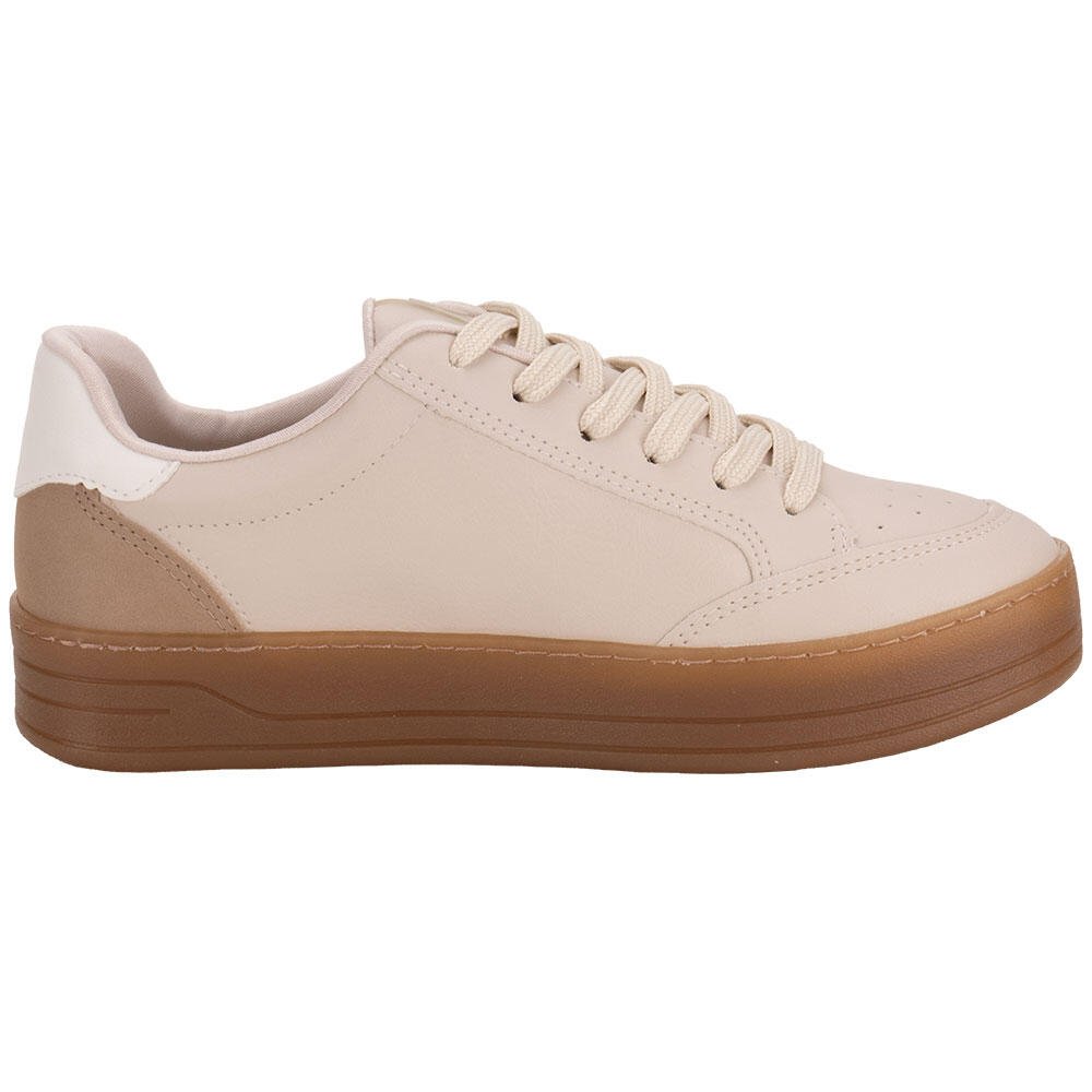 TÊNIS FEMININO CASUAL VIA MARTE 214001  Bege 4