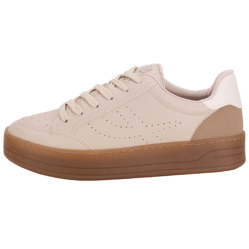 TÊNIS FEMININO CASUAL VIA MARTE 214001 Bege 2