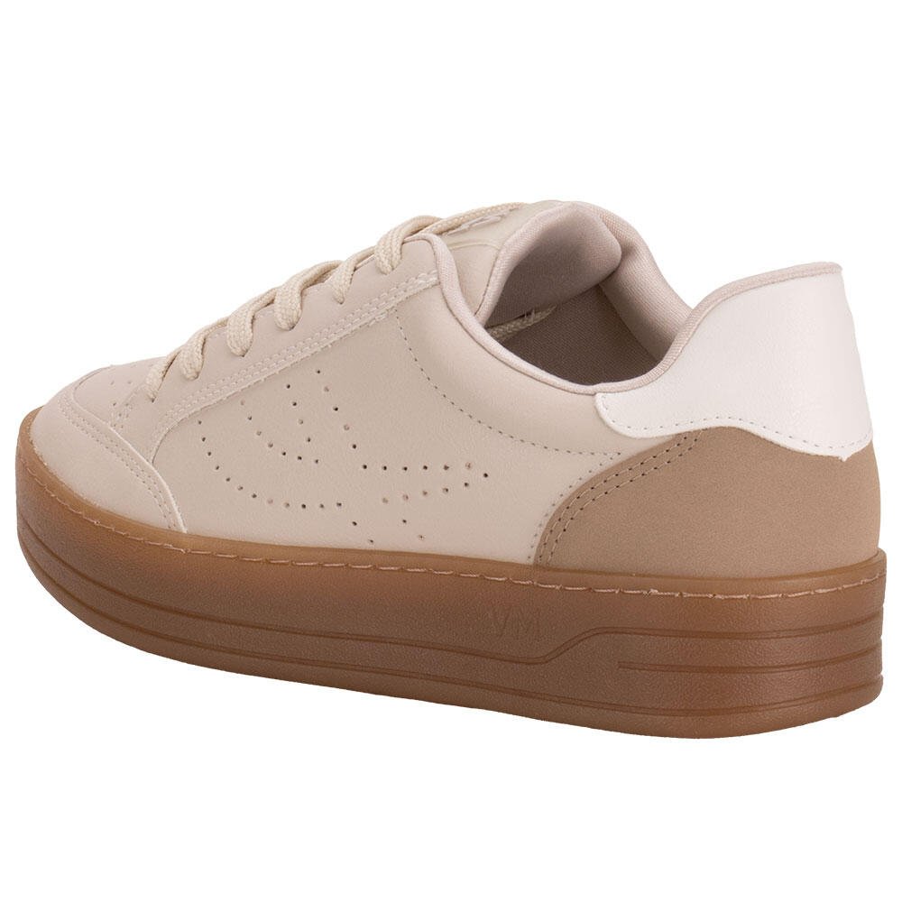 TÊNIS FEMININO CASUAL VIA MARTE 214001 Bege 3