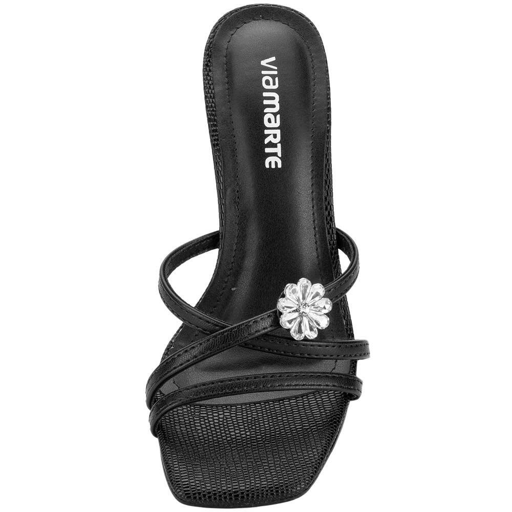 TAMANCO FEMININO SALTO TAÇA VIA MARTE 166001 Preto 5