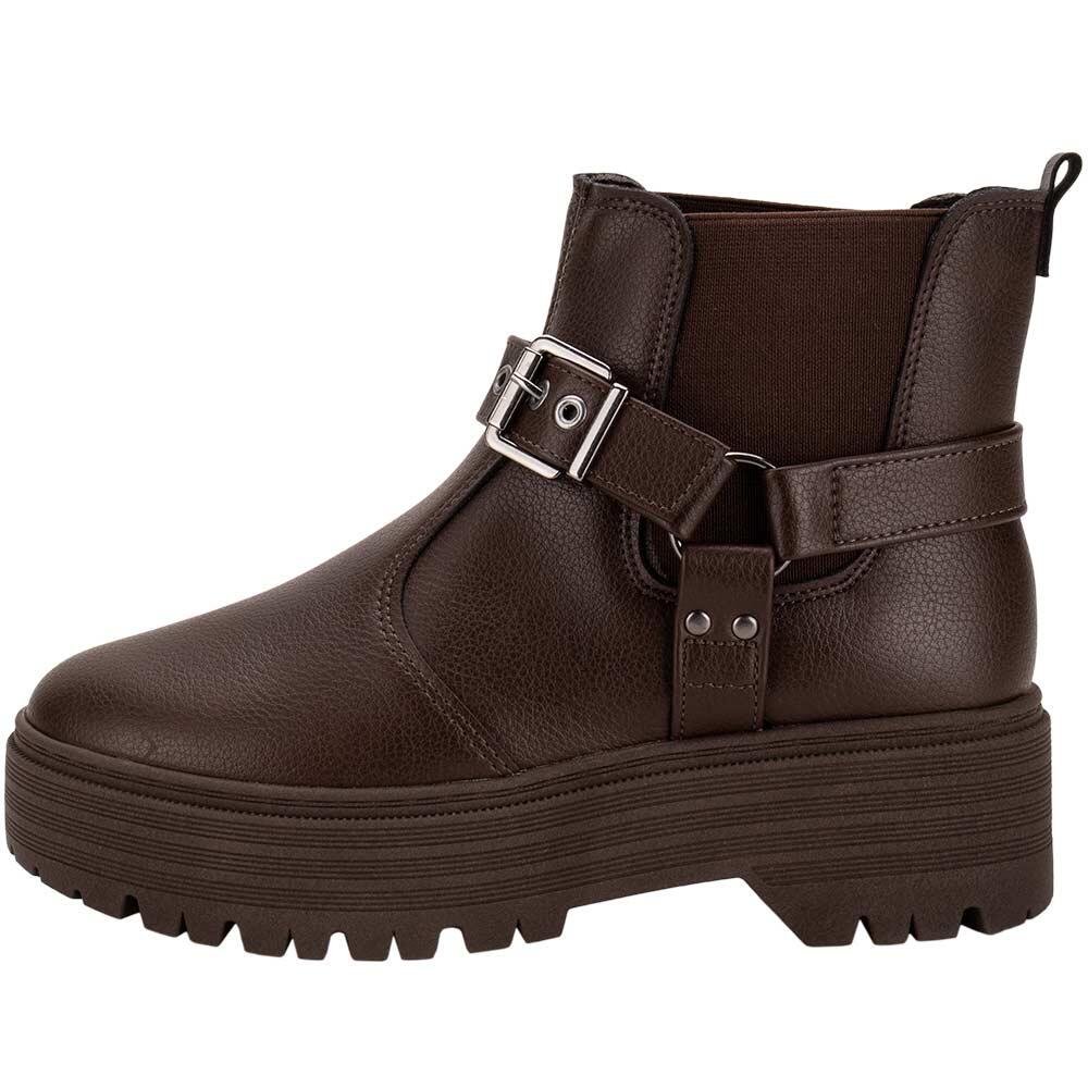 BOTA FEMININA CANO BAIXO MOLECA 5351104  Marrom 2