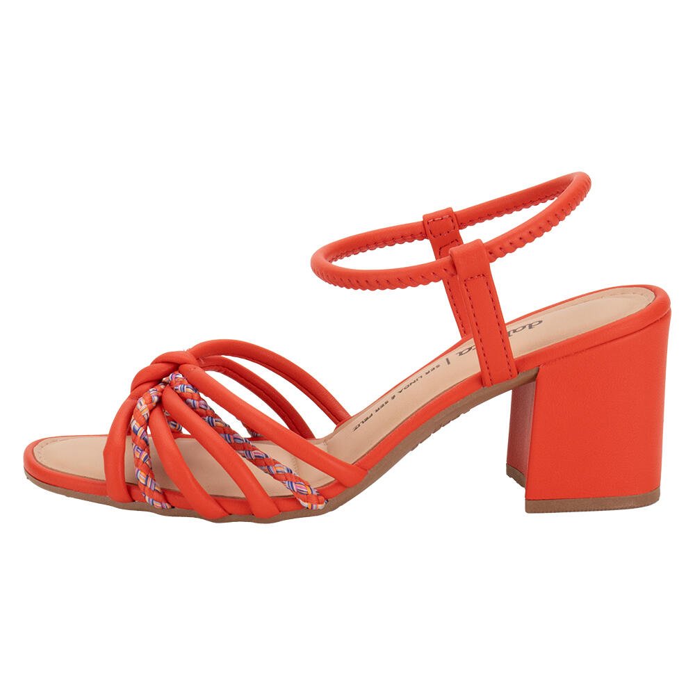 SANDÁLIA FEMININA SALTO GROSSO DAKOTA Y7461  Vermelho 2