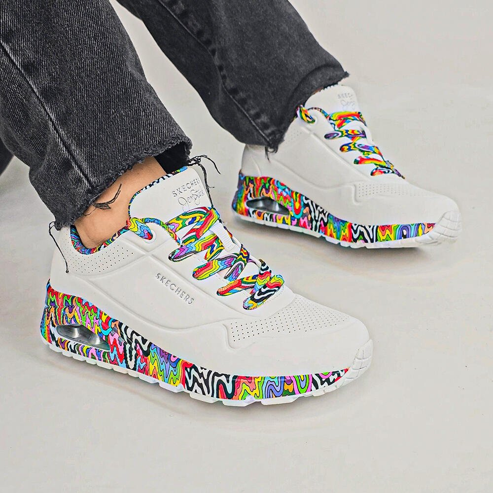 TÊNIS FEMININO UNO MINI DRIP SKECHERS 177959  Branco 2