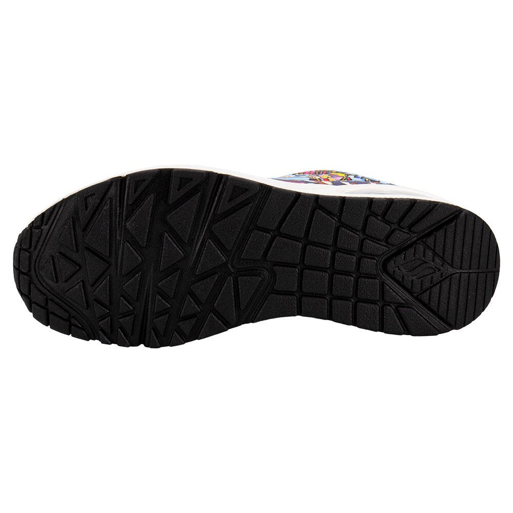 TÊNIS FEMININO UNO COLOR DOODLE SKECHERS 177973  Branco/Rosa 4