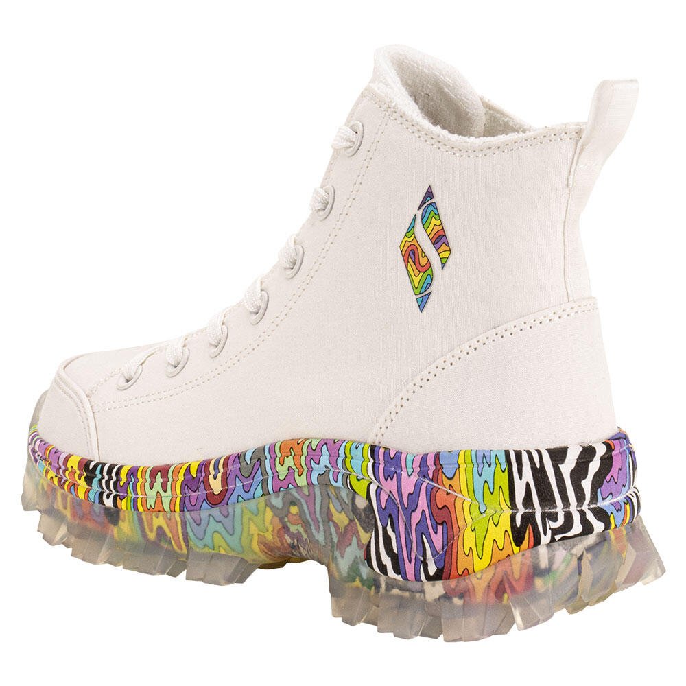 "Tênis Feminino Skechers 177963" Branco 3