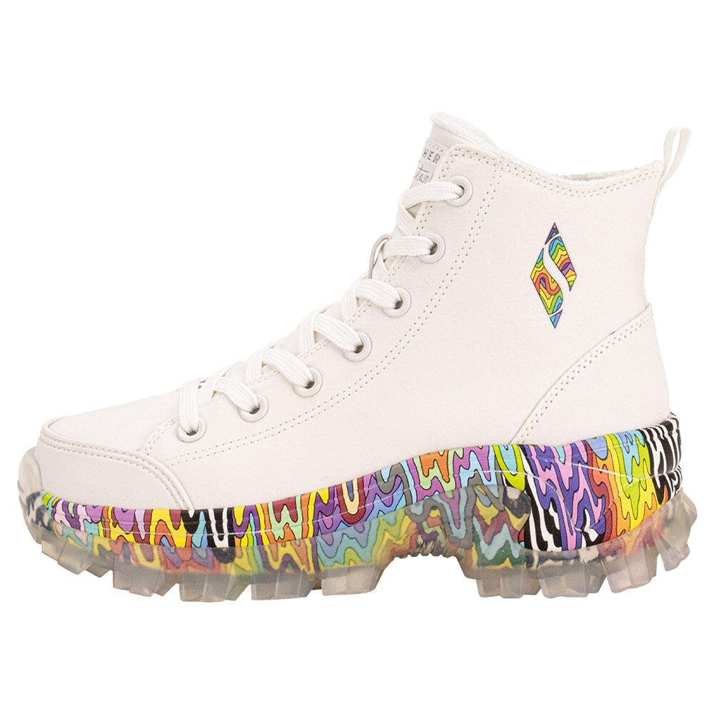 "Tênis Feminino Skechers 177963" Branco 5