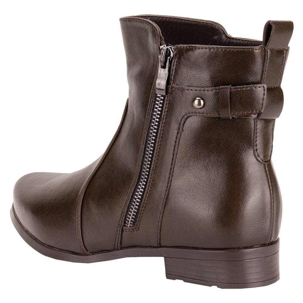 BOTA FEMININA CANO BAIXO MOONCITY 72325  Marrom 3