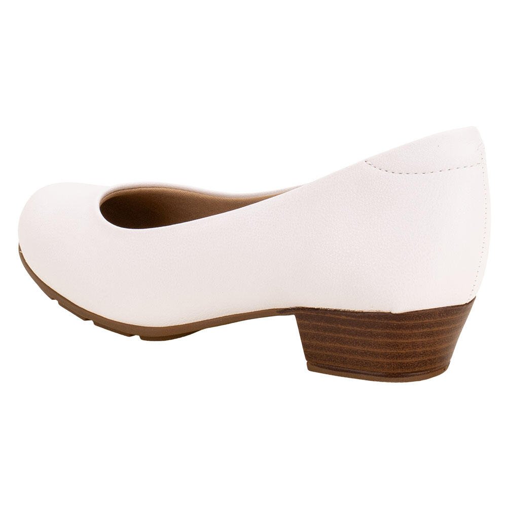 SAPATO FEMININO SALTO GROSSO MODARE 7032500  Branco 3