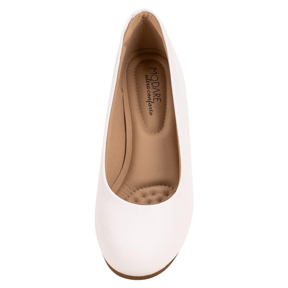 SAPATO FEMININO SALTO GROSSO MODARE 7032500  Branco 5