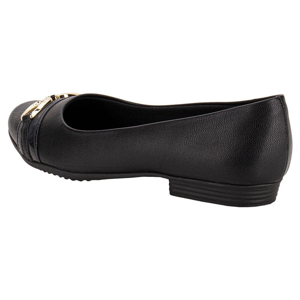 SAPATILHA FEMININA FLAT PICCADILLY 250235  Preto 3