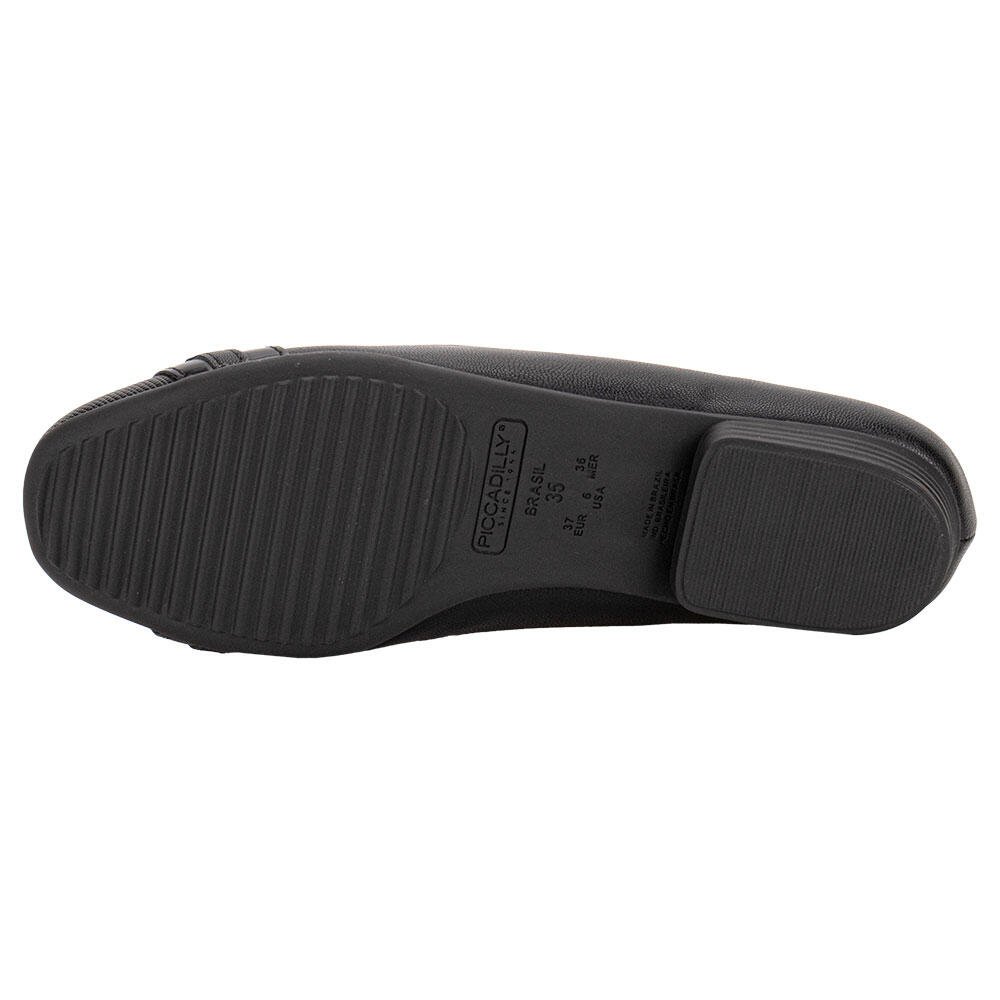 SAPATILHA FEMININA FLAT PICCADILLY 250235  Preto 4