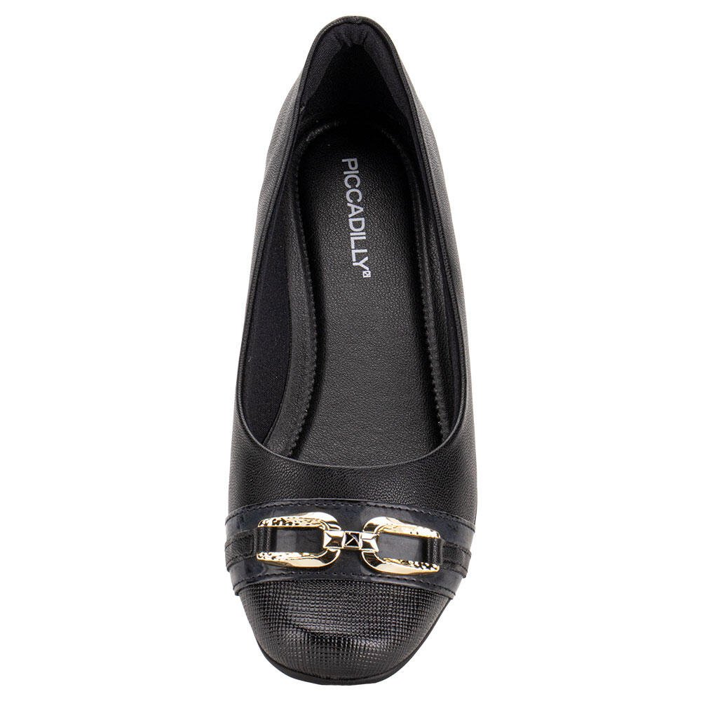 SAPATILHA FEMININA FLAT PICCADILLY 250235  Preto 5