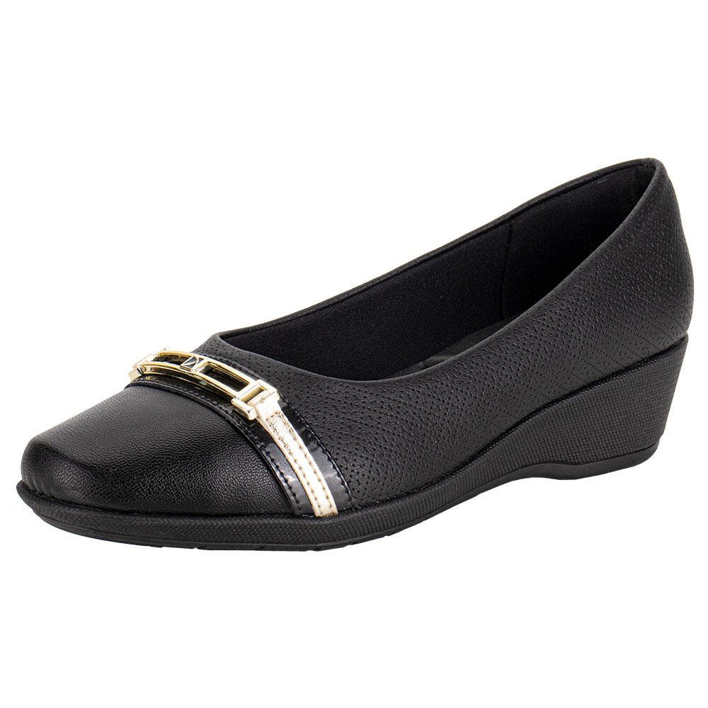 SAPATO FEMININO ANABELA PICCADILLY 143228  Preto 3