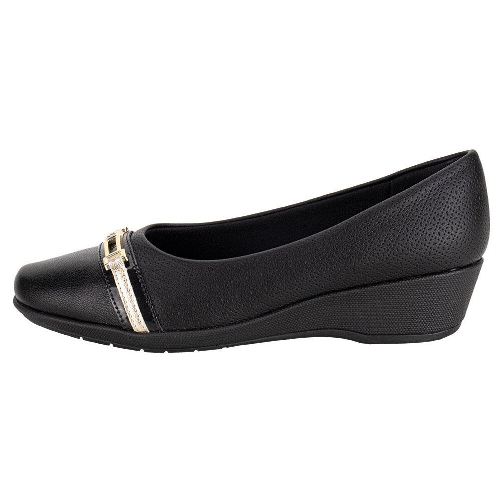 SAPATO FEMININO ANABELA PICCADILLY 143228  Preto 4