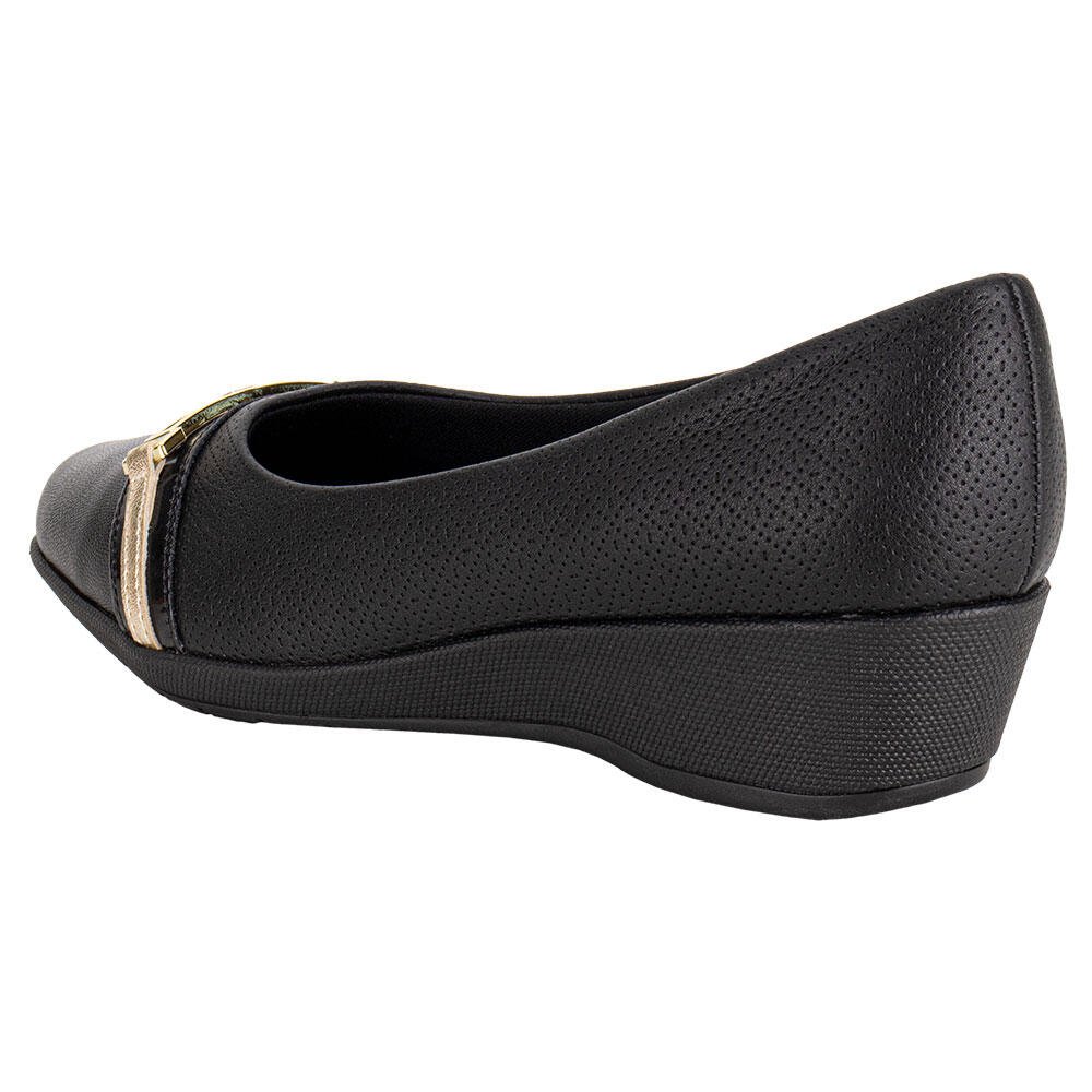SAPATO FEMININO ANABELA PICCADILLY 143228  Preto 5