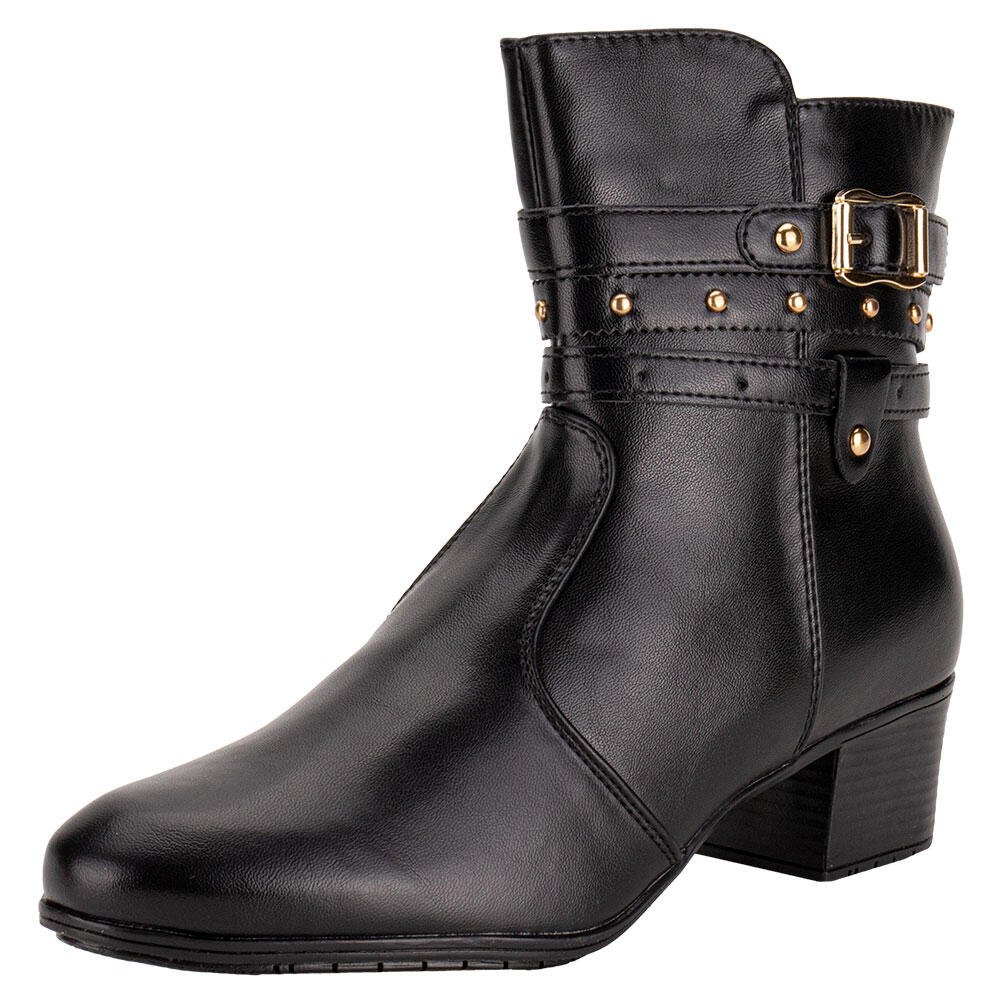 BOTA FEMININA CANO BAIXO MOONCITY 72301 Preto