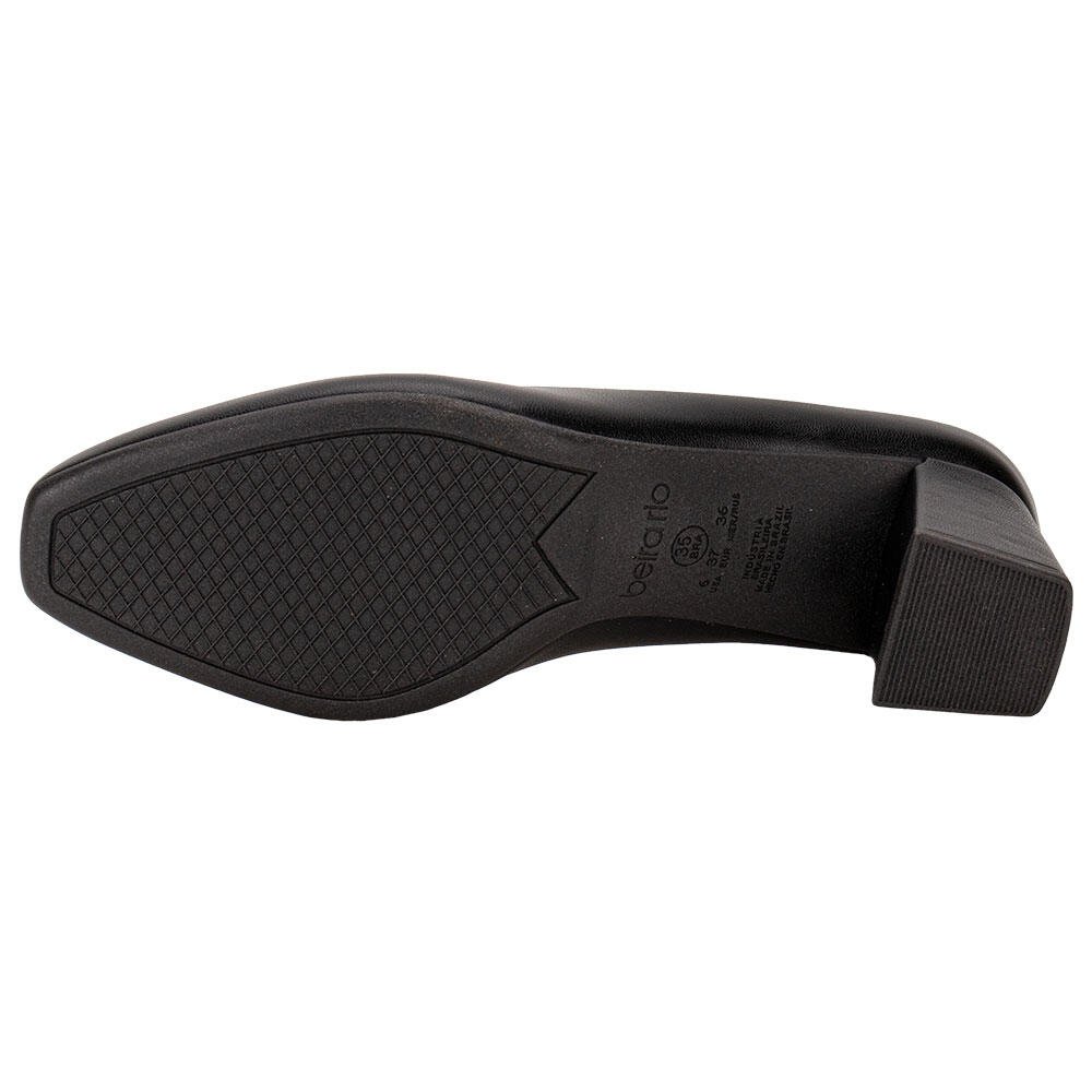 SAPATO FEMININO SALTO GROSSO BEIRA RIO 4314100  Preto 4