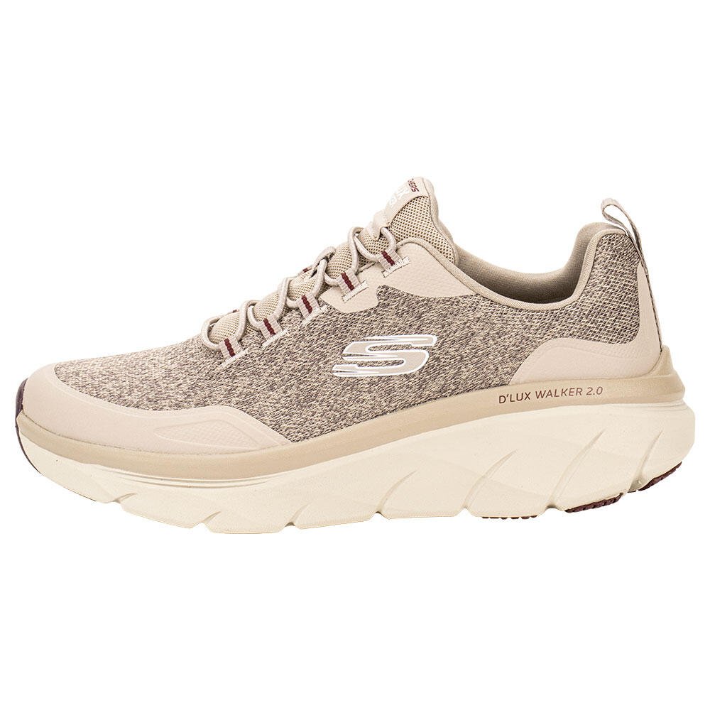 TÊNIS MASCULINO DLUX WALKER 2.0 STEADYWAY SKECHERS  Bege 2