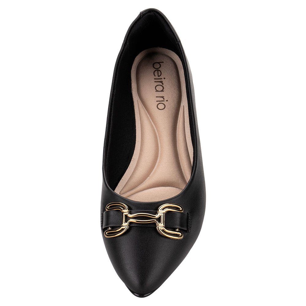 SAPATILHA FEMININA FLAT BEIRA RIO 41361113 Preto 5