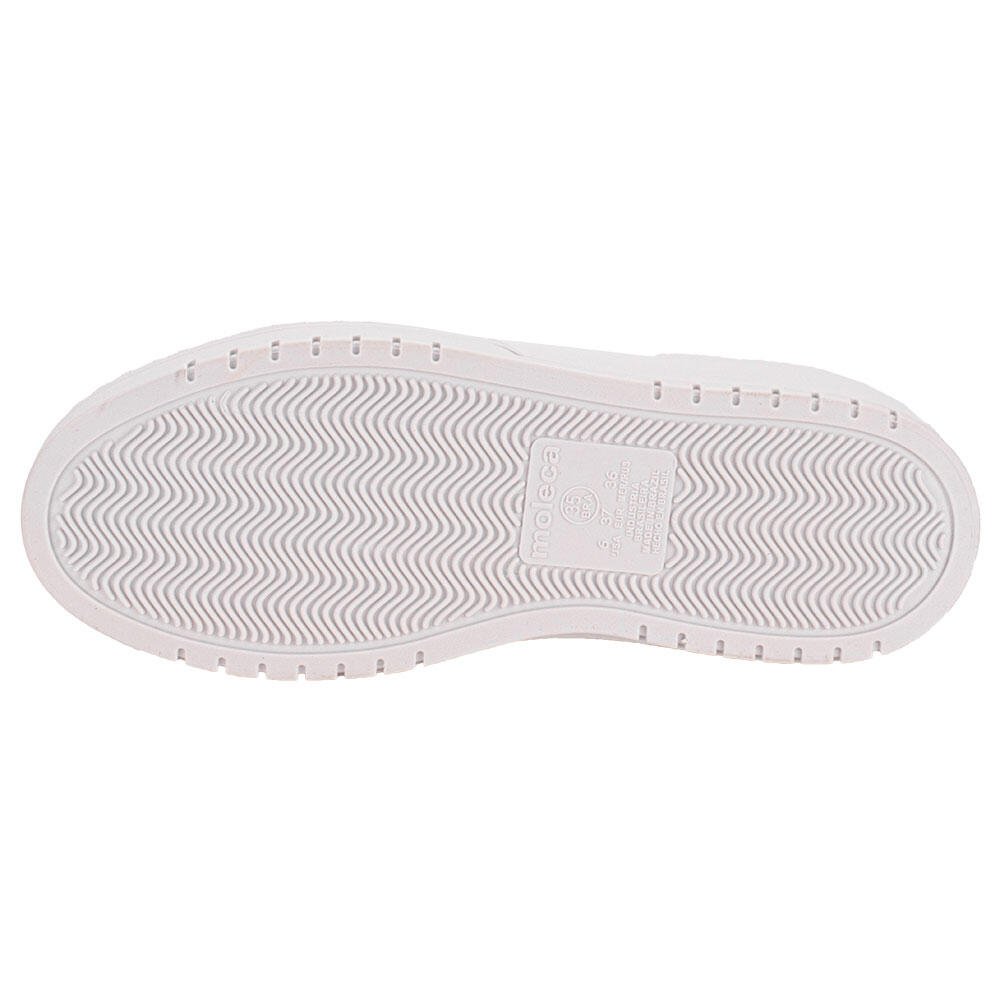 TÊNIS FEMININO CASUAL MOLECA 5791110 Branco/Cinza 4