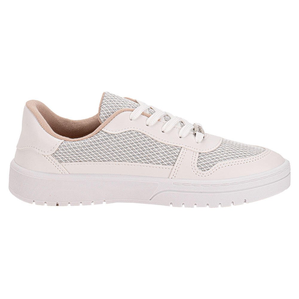 TÊNIS FEMININO CASUAL MOLECA 5791110 Branco/Cinza 5