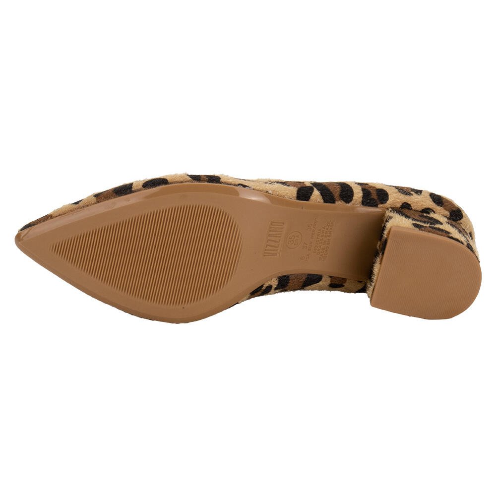SAPATO FEMININO SALTO GROSSO VIZZANO 1220377 Onça 3
