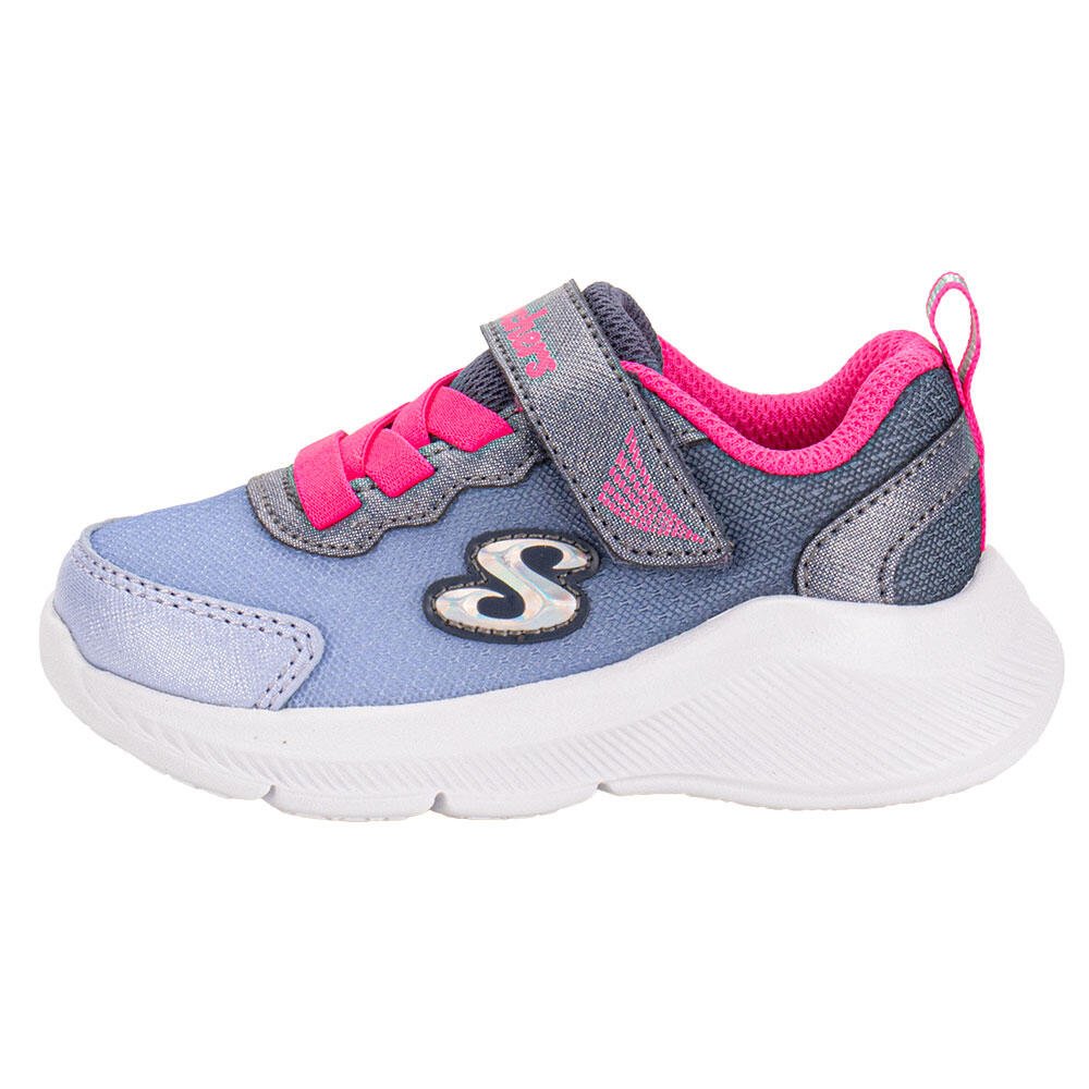 TÊNIS INFANTIL SOLE SWIFTERS SKECHERS 303579N Azul/Rosa 2