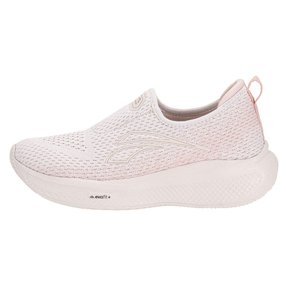 TÊNIS FEMININO SLIP ON KOLOSH E0301 Branco/Rosa 2
