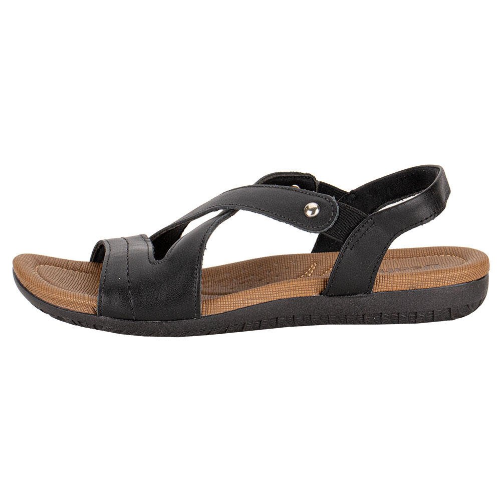 SANDÁLIA FEMININA FLAT USAFLEX R1804 Preto 2