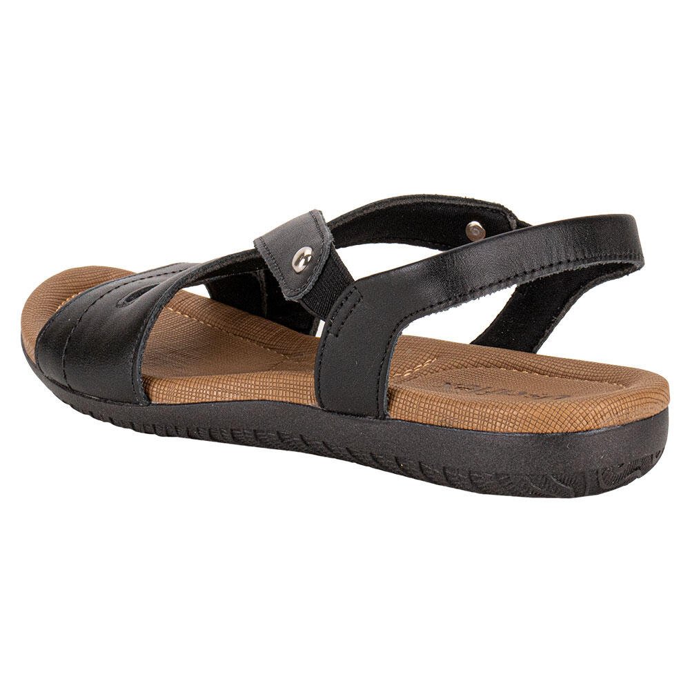 SANDÁLIA FEMININA FLAT USAFLEX R1804 Preto 3