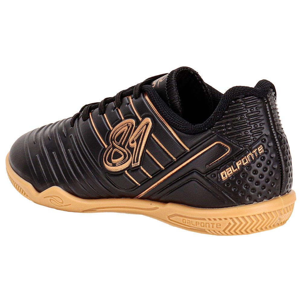 CHUTEIRA INFANTIL FUTSAL 81 TITANIUM DALPONTE 1055 Preto/Bege 2
