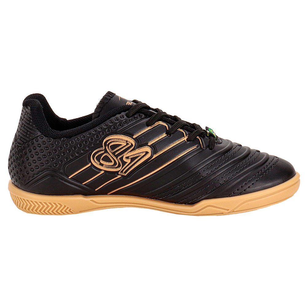 CHUTEIRA INFANTIL FUTSAL 81 TITANIUM DALPONTE 1055 Preto/Bege 3