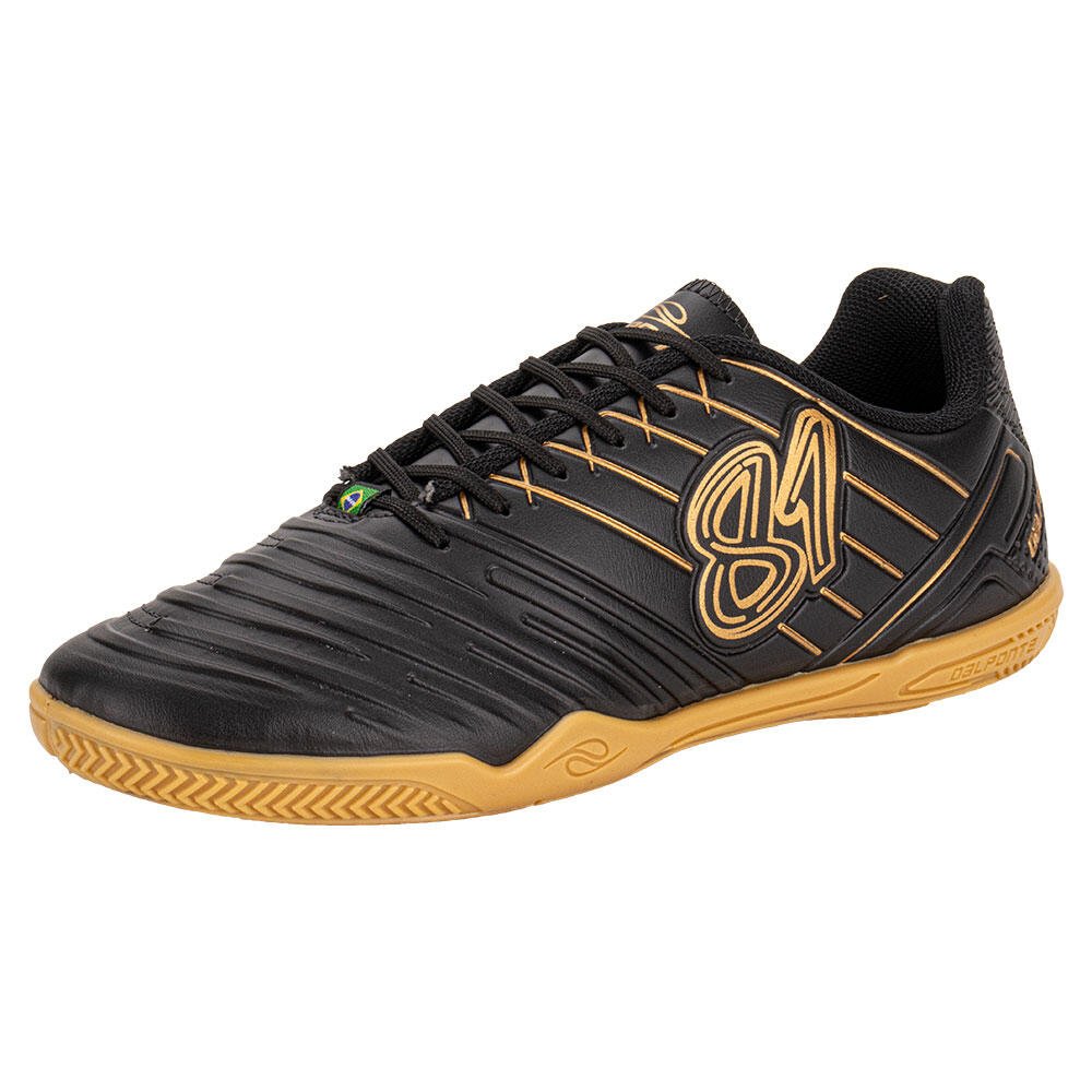 CHUTEIRA FUTSAL 81 TITANIUM DALPONTE 1056 Preto/Bege