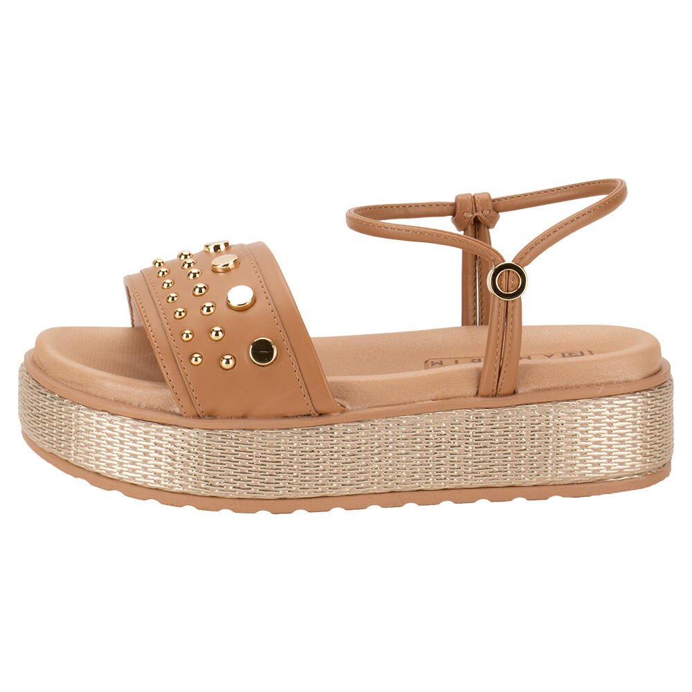 SANDÁLIA FEMININA FLAT RAMARIM 2443209 Camel 2