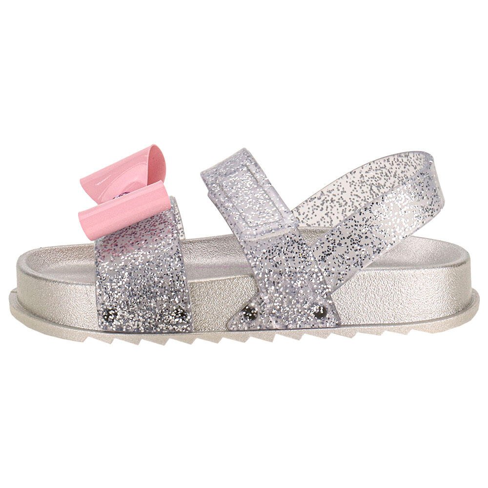 SANDÁLIA INFANTIL BARBIE CHARM GRENDENE KIDS 23202 Cinza/Rosa 2