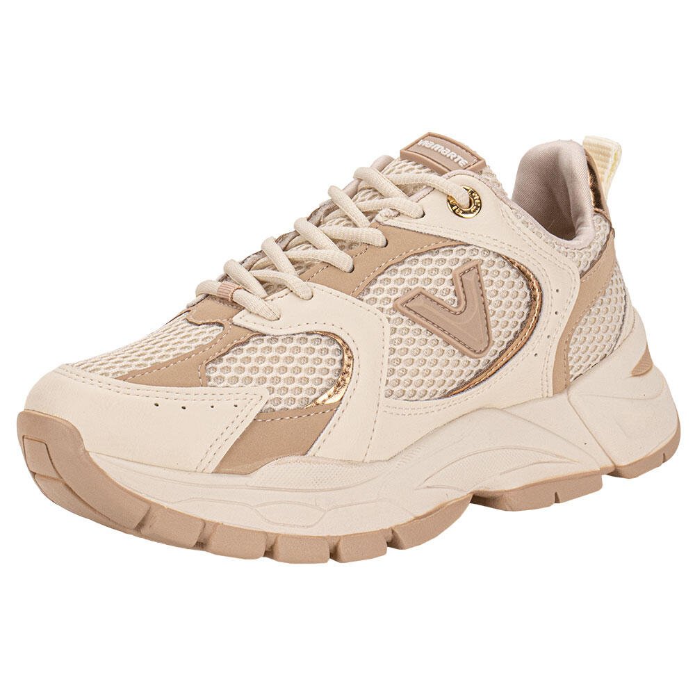 TÊNIS FEMININO CHUNKY VIA MARTE 140010 Bege 1