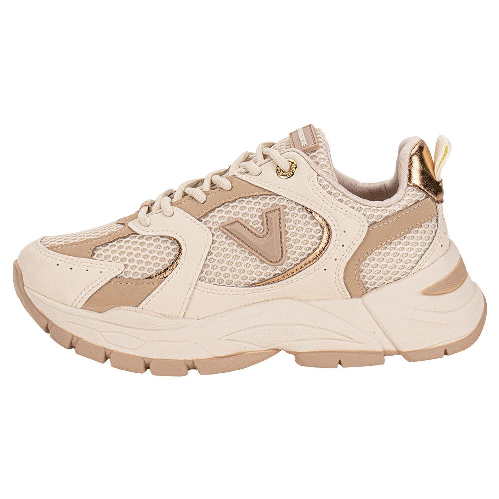 TÊNIS FEMININO CHUNKY VIA MARTE 140010 Bege 2
