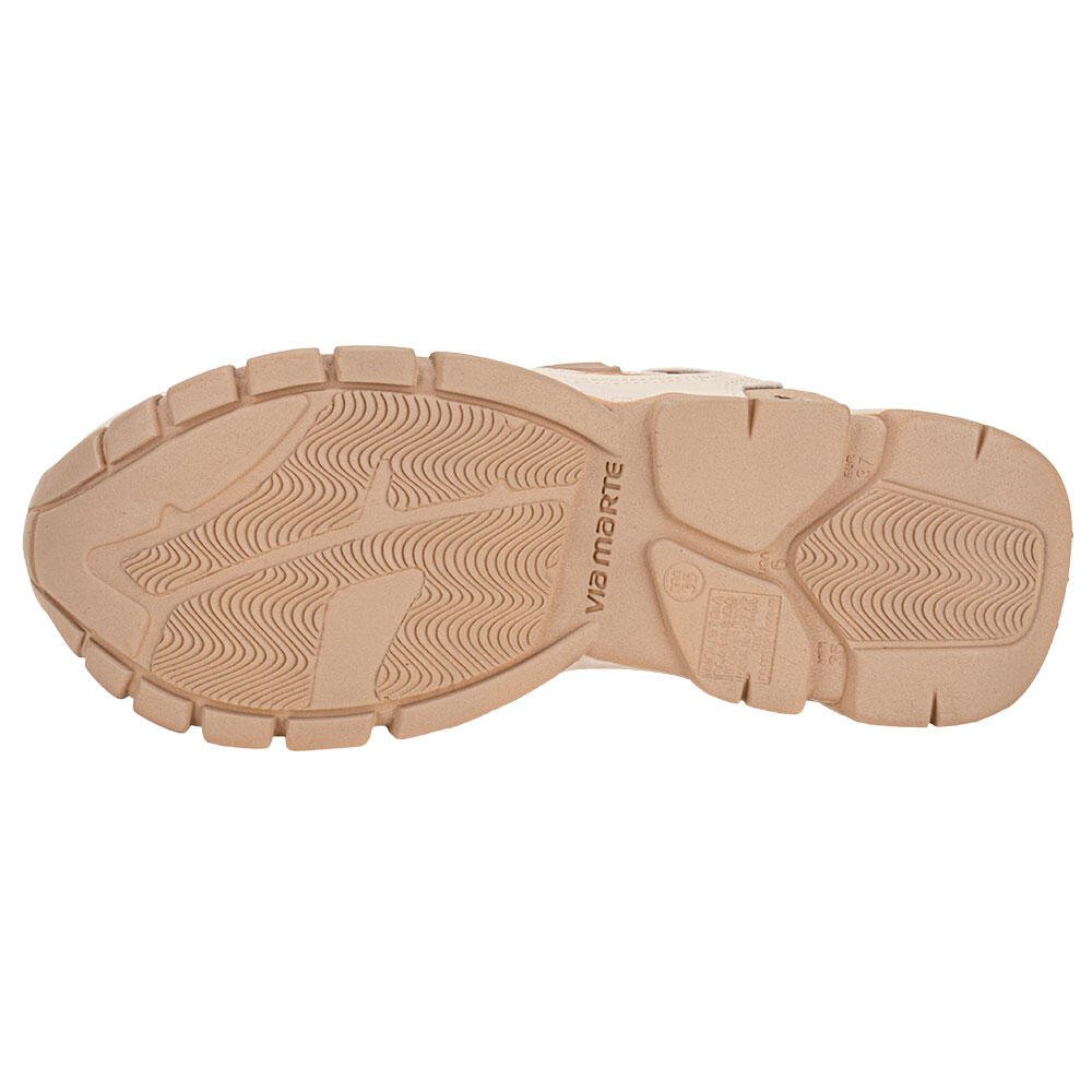 TÊNIS FEMININO CHUNKY VIA MARTE 140010 Bege 4